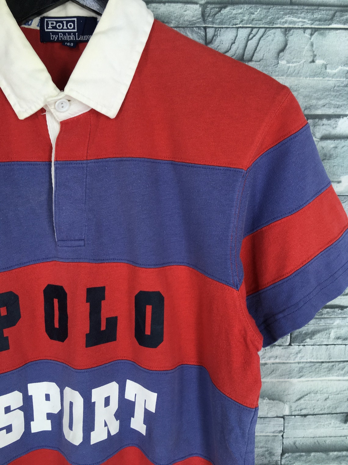 POLO Ralph Lauren Polo Stripes Shirt Medium Vintage 90's | Etsy