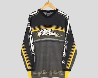 Vintage 90's Fox Racing Team Motocross Red Jersey Medium Fox