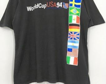 ワールドカップUSA94 Tシャツ Lサイズ 黒 1994 Soccer World Cup U.S.A. T-shirt | steez 【スポーツ古着
