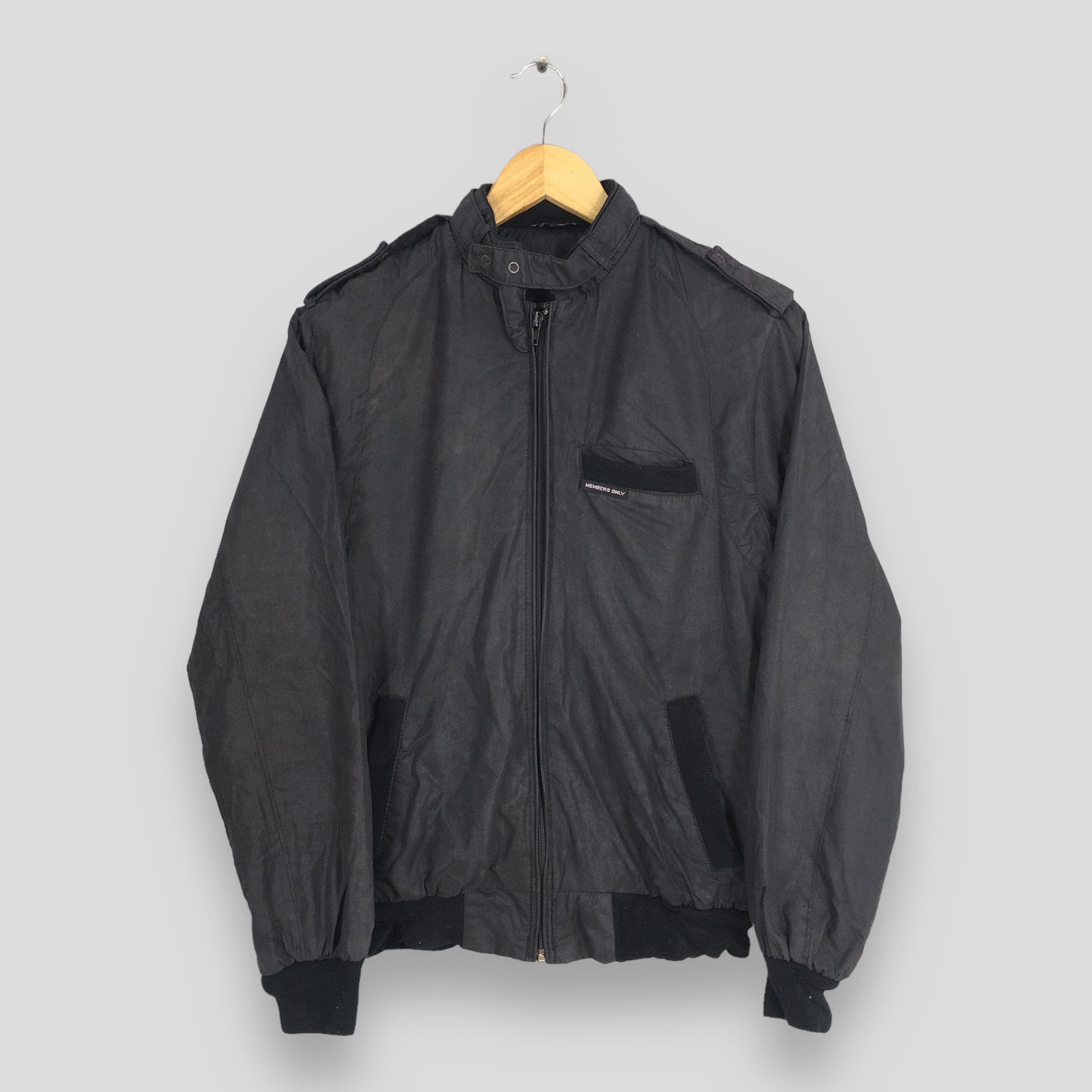Vintage Members Only Harrington Black Jacket Small 90s Members Only Zipper Jacket Casual Members Only England Hipster Menswear Jacket Size S Etsy UK
