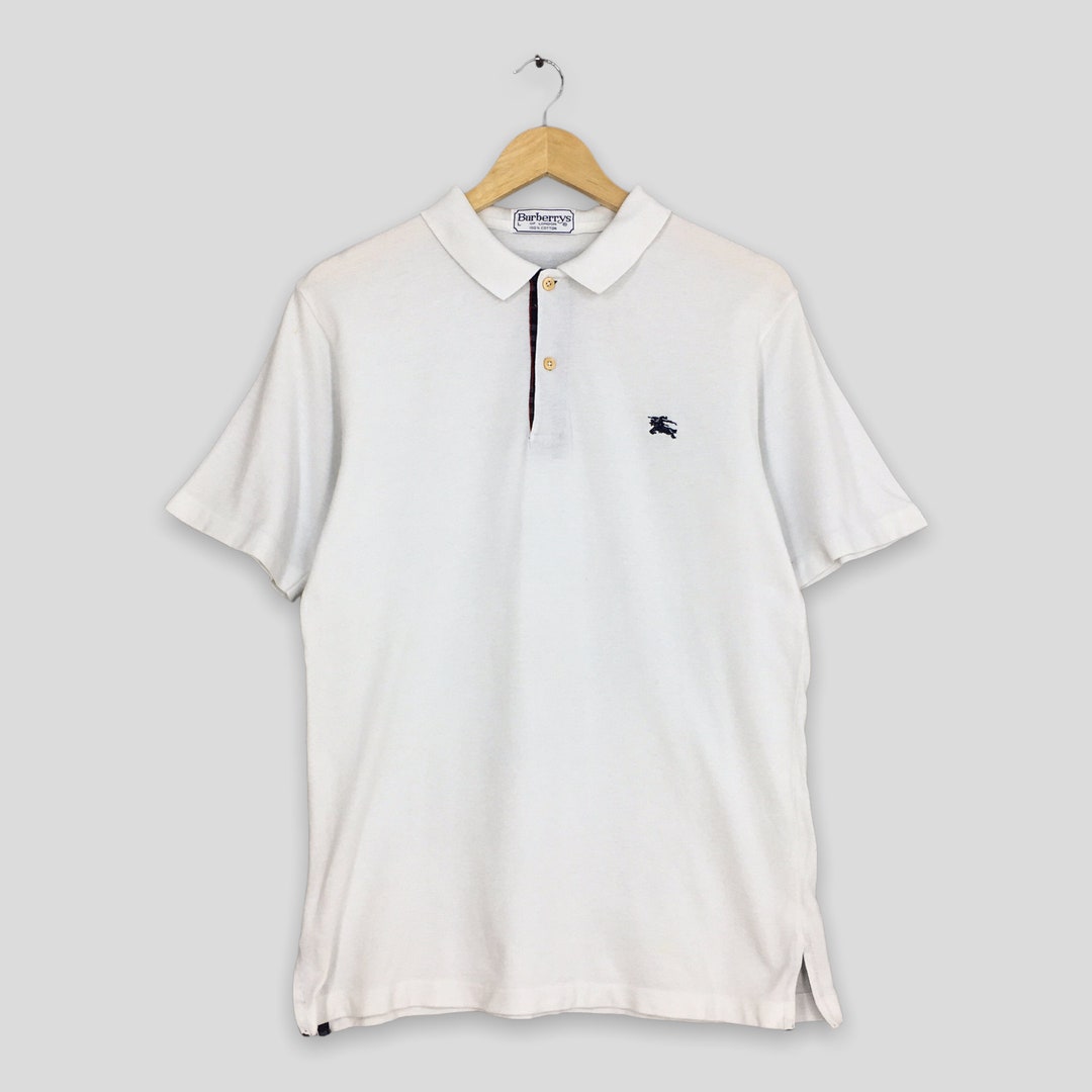 Burberry Polo Shirt Men's Medium Burberry London White Polo