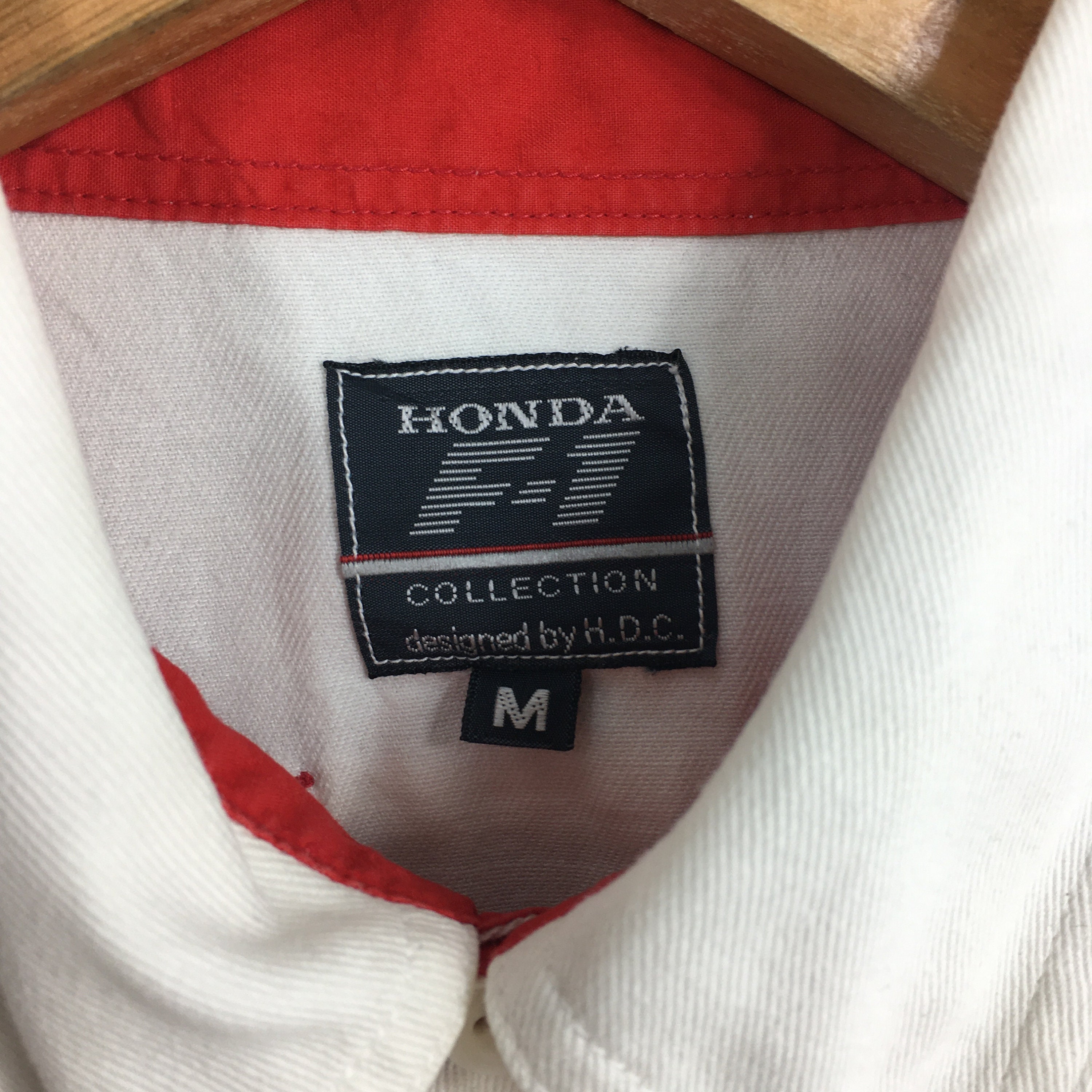 Vintage Honda Racing Team F1 White Shirt Medium 90's Honda