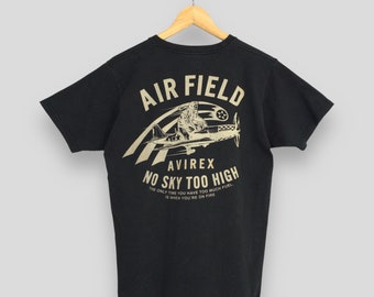 ヴィンテージ アビレックス エアフィールド USAF ブラック Tシャツ Mサイズ 90年代 アビレックス 米軍 No Sky Too High Tシャツ USAFA アビレックス エアフォース Tシャツ サイズ M