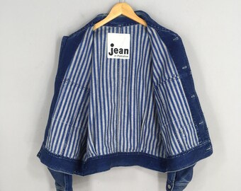 Vintage 80s Jean of Plantation Issey Miyake Denim Jacket Medium