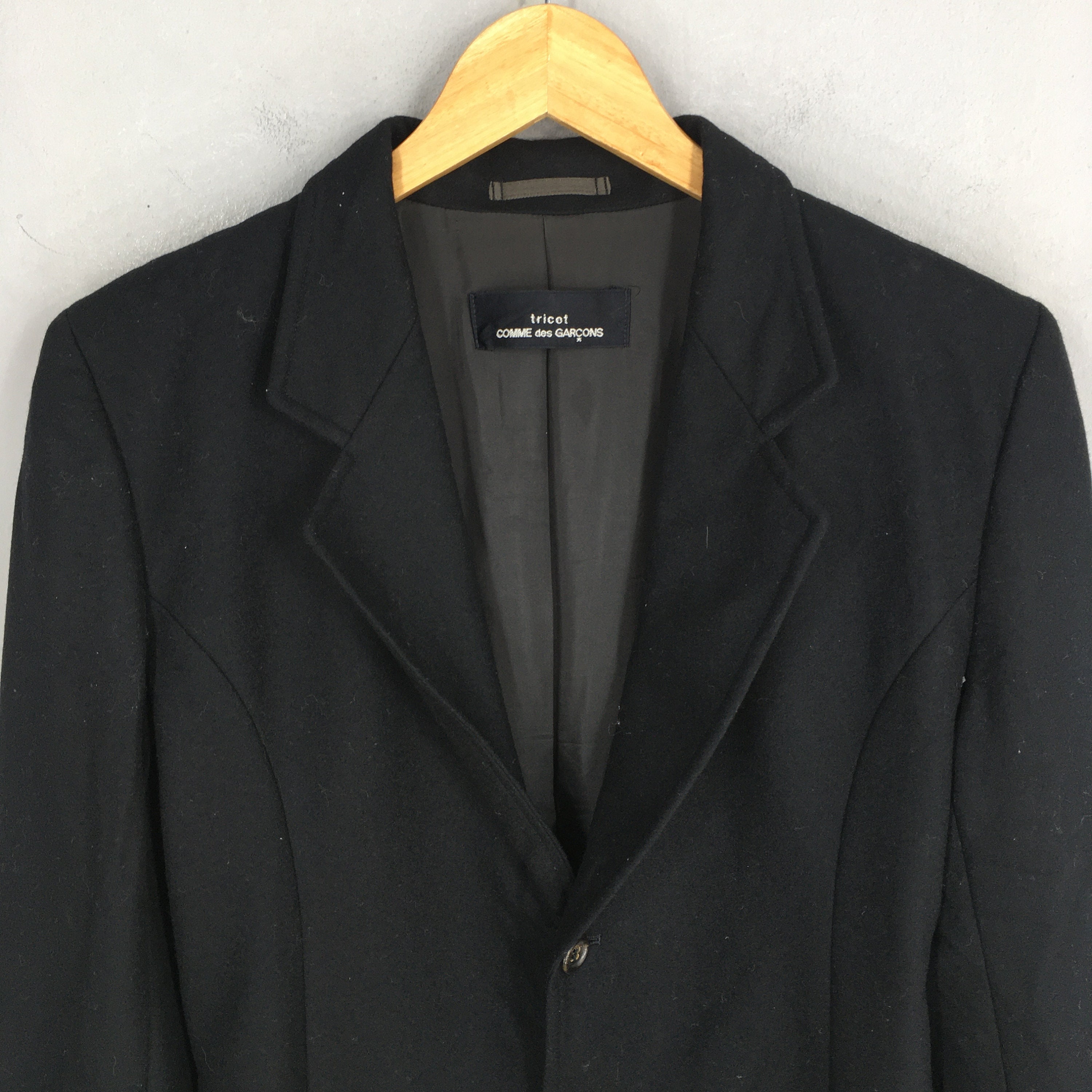Vintage Tricot Comme Des Garcons Wool Coat Blazer Small Comme Des