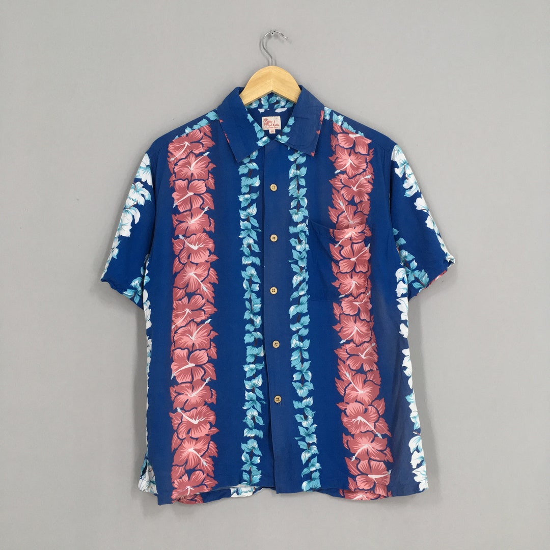 Vintage Hawaiian Shirt Medium 80's Hawaii Hibiscus - Etsy