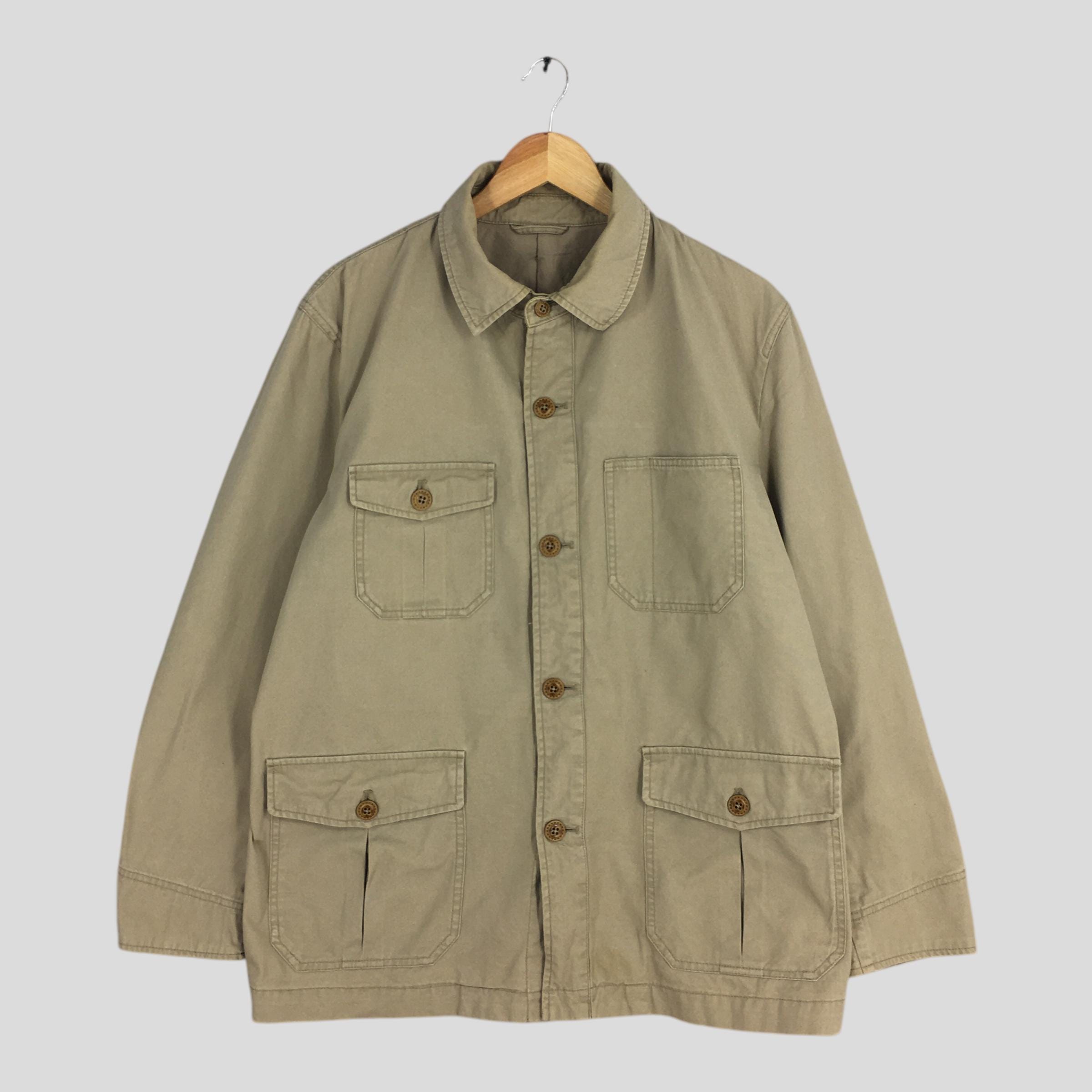 Vintage 90's Macchio Japan Beige Workers Jacket Large French Work Vintage 90's Macchio Japan Beige Workers Jacket Large French Work