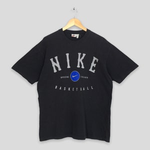 Maglietta da basket vintage anni &#39;90 Nike Swoosh, taglia M, Nike Basketball, Nike Air Jordan, Nike Sportswear, Nike Magliette nere, taglia M