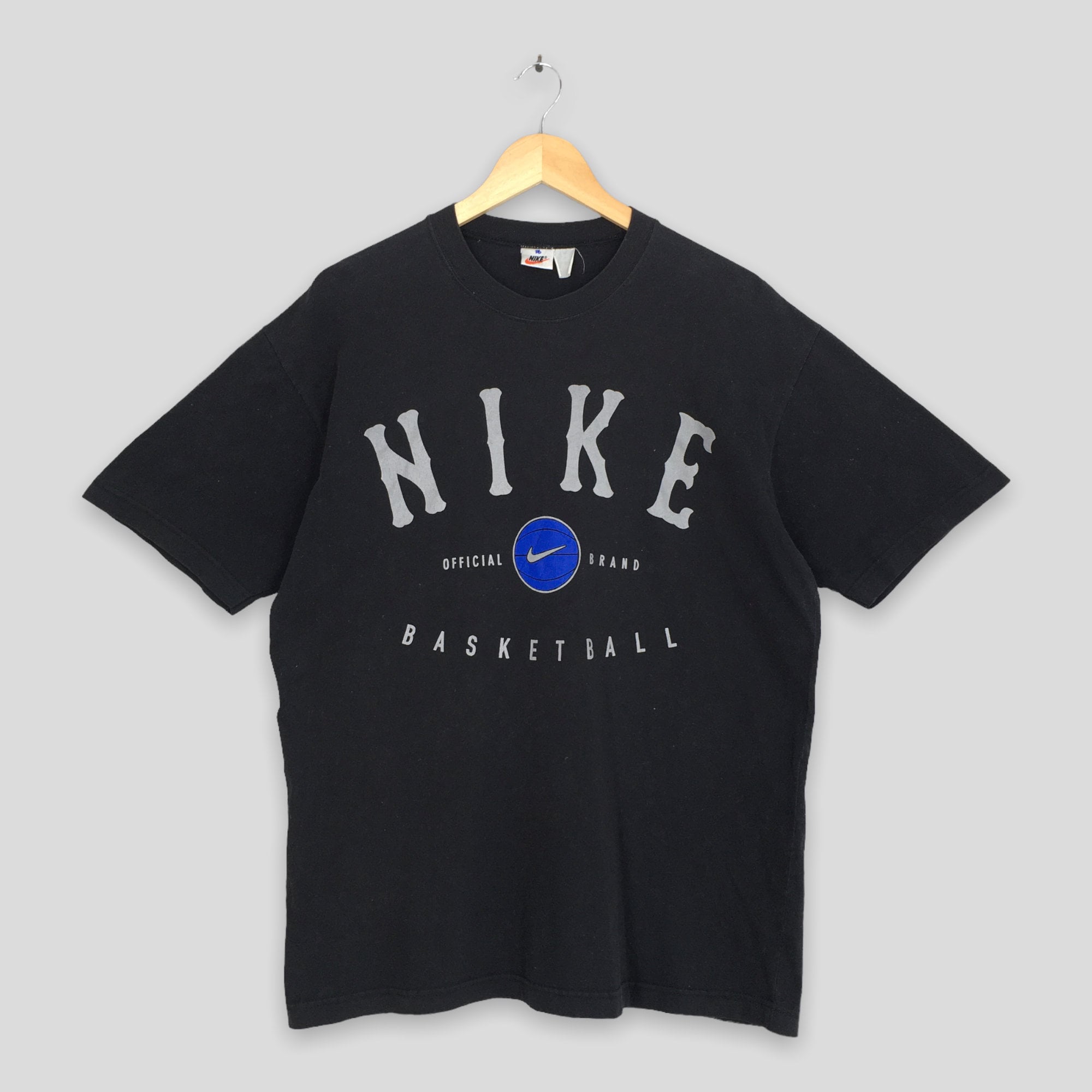 Vintage 90's Nike Swoosh Basketball Tshirt Medium Nike Basketball