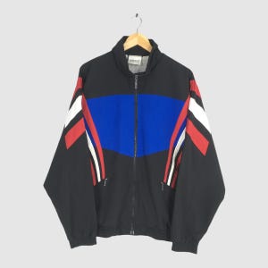 Vintage 1990s Adidas Equipment Windbreaker Jacket Large Adidas Light Jacket Adidas Three Stripes Adidas France Blue Football Jacket Size L
