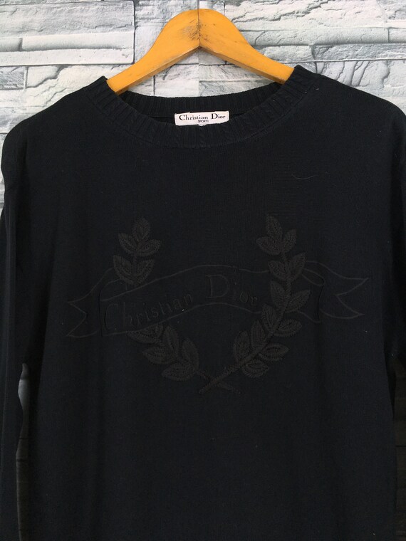 christian dior black jumper