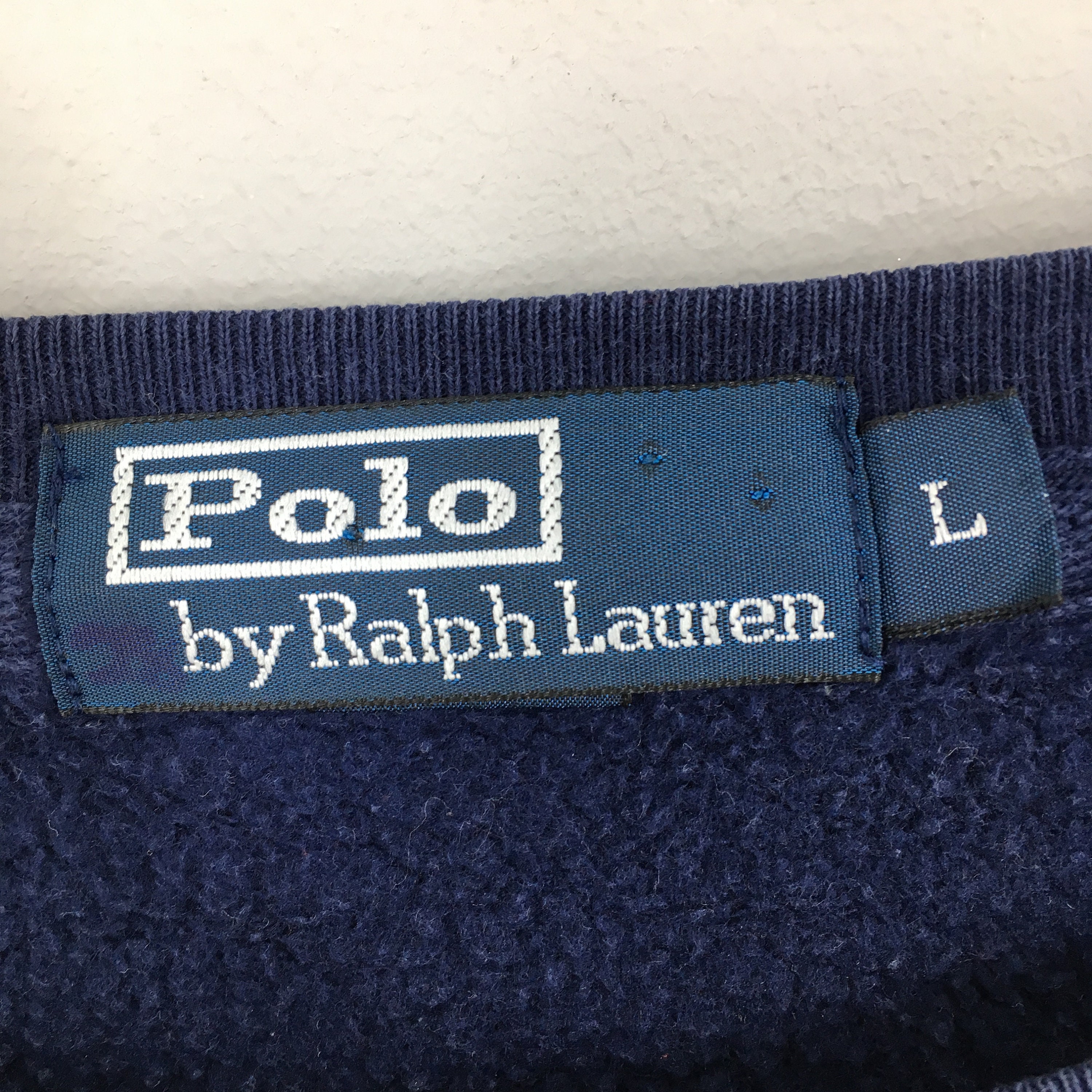 Polo Ralph Lauren Pullover Blue Sweatshirt Large Vintage 1990s | Etsy