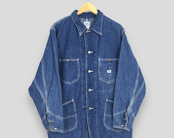 Vtg 60s 70s LEE 91-J Sanforized Blue Sanforized Denim