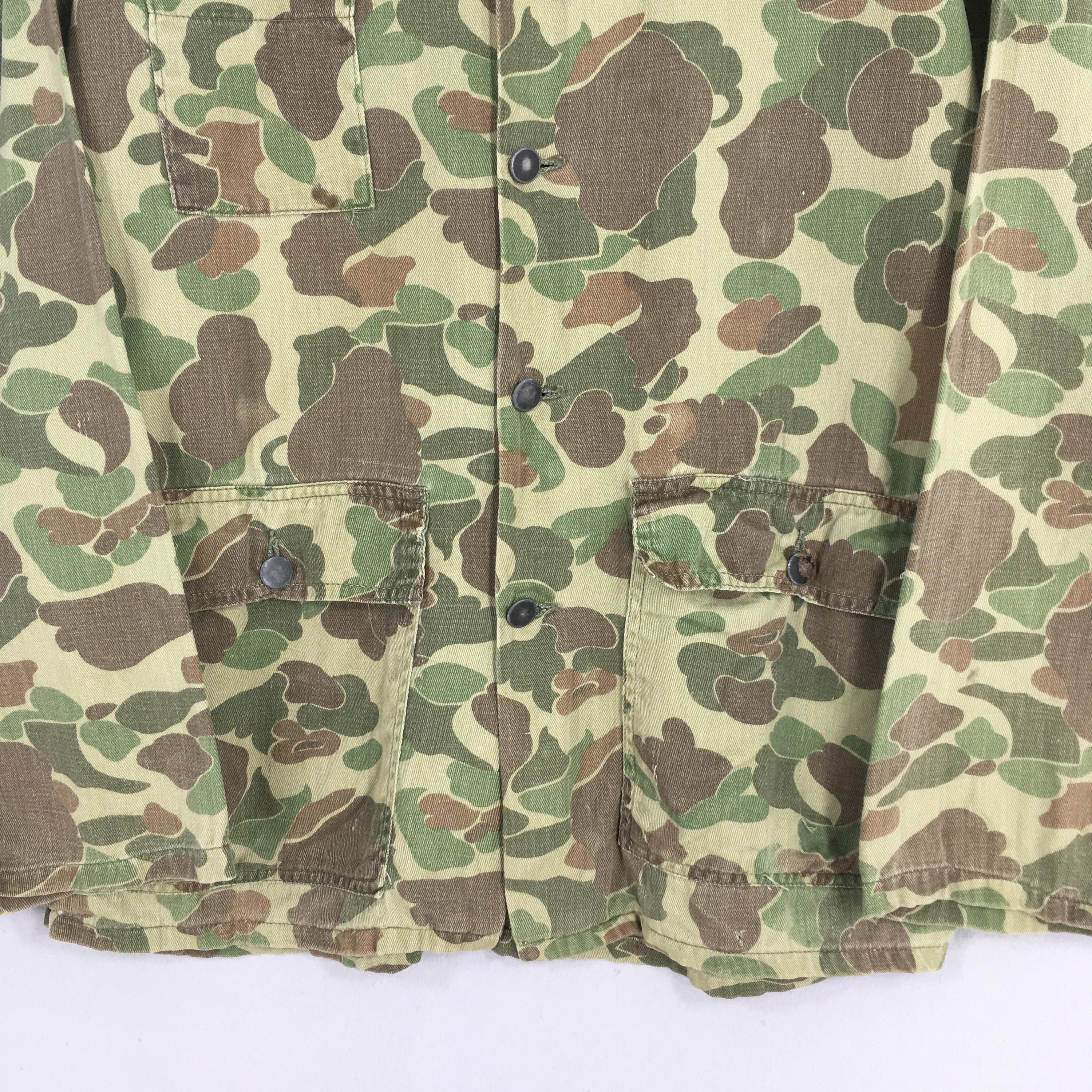 Vintage 60s Kamo Frogskin Duck Hunter Green Jacket Medium 1970s Us
