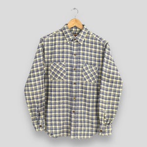 Vintage 90&#39;s 45rpm Japan Checkered Shirt Medium 45rpm Plaid Tartan Flannel 45rpm Japanese Streetwear Button Down 45rpm Studio Shirt Size M
