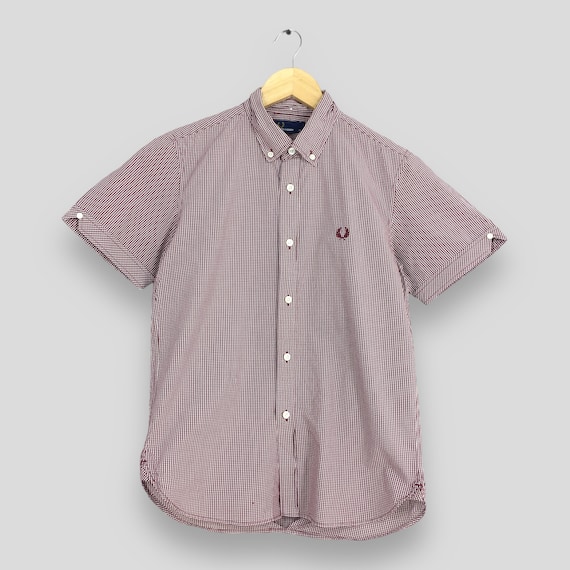Vintage Fred Perry Gingham Shirt XSmall 90's Casu… - image 1
