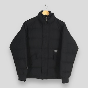 Vintage Neighborhood Japan Puffer Wool Black Jacket Large Neighborhood Gore Windstopper Goose Down Jacket Warmer Cold Weather Coat Size L