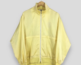 Vintage 90's Mickey Mouse Disney Yellow Jacket Large Mickey Mouse Disneyland Windbreaker Mickey Cartoon Lightweight Zip Up Jacket Size L