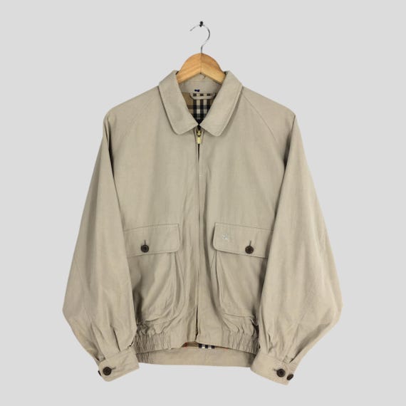 Vintage 90s Burberrys England Harrington Coat Medium Burberrys 