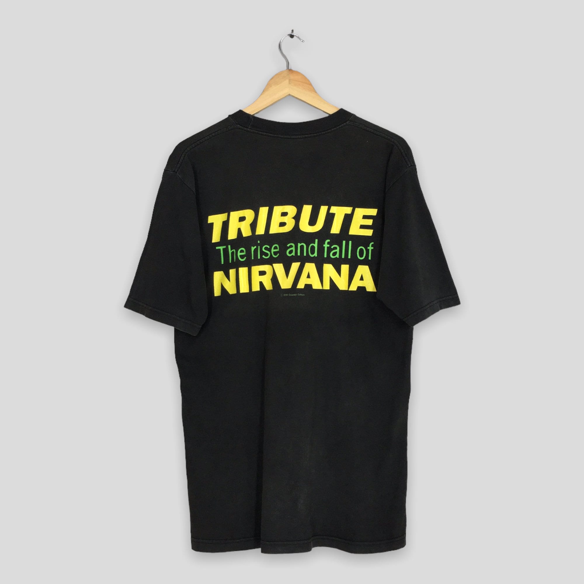 Camiseta vintage grunge de Nirvana de los 90 con Kurt Cobain, tributo  grande al ascenso y caída de Nirvana, Sonic Youth de los 80, subgénero  grunge pop rock, talla L - Etsy México, image size:2000x2000
