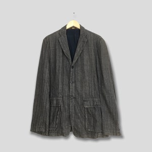 Vintage Smiths American Workers Mens Jacket Large 80s Black Casual Blazer Jeans Jacket Workwear Union Made Denim Coat Size L