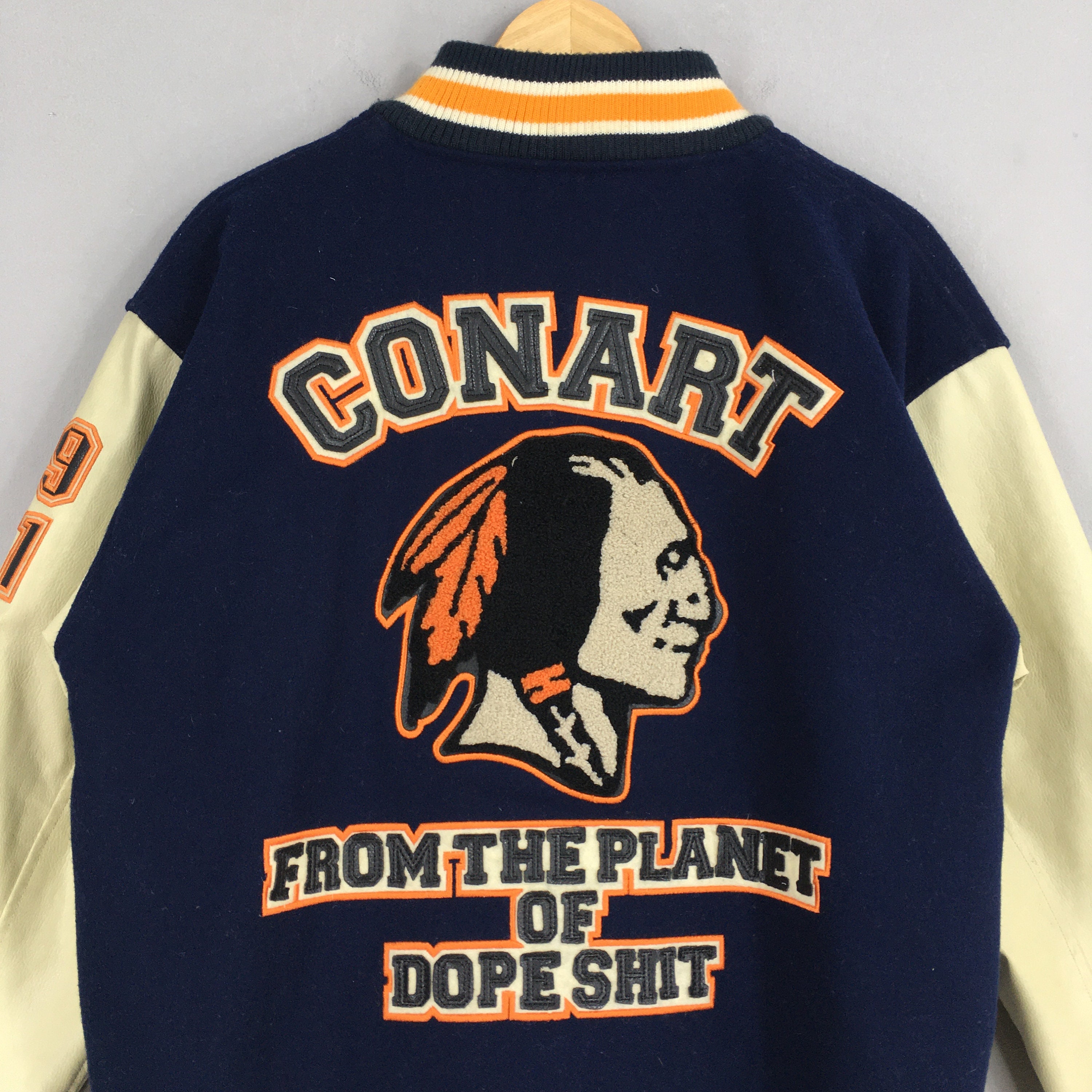 90s CONART レタード ワッペン スタジャン ヴィンテージ - メルカリ