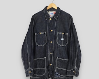 Vintage 90's Lee Sanforized Denim Worker Jacket Medium Lee Jeans