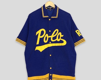 トップス 90s Polo by Ralph Lauren STEWARD size XL Vintage 90s Polo Ralph Lauren Shirt Mens XL Navy Blue