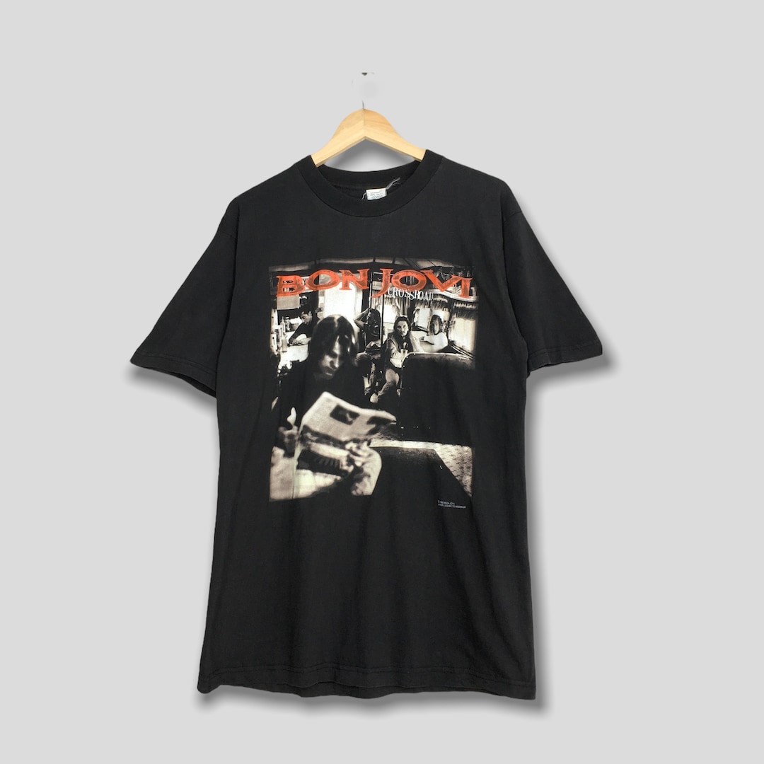 Vintage 1995 Bon Jovi Cross Road Concert Tshirt Xlarge American