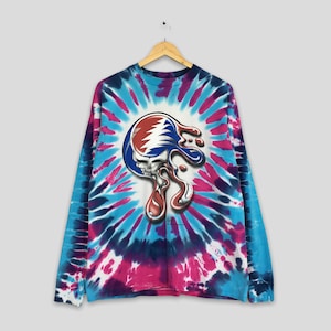 Vintage 90s Grateful Dead Rock Concert Tie Dye Tshirt Large The Grateful Dead Music Concert Usa Punk Rock Tour 1994 The Deadhead Tee Size L