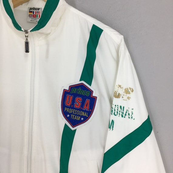 Vintage 90's Prince Usa Tennis Zipper Jacket Medi… - image 2