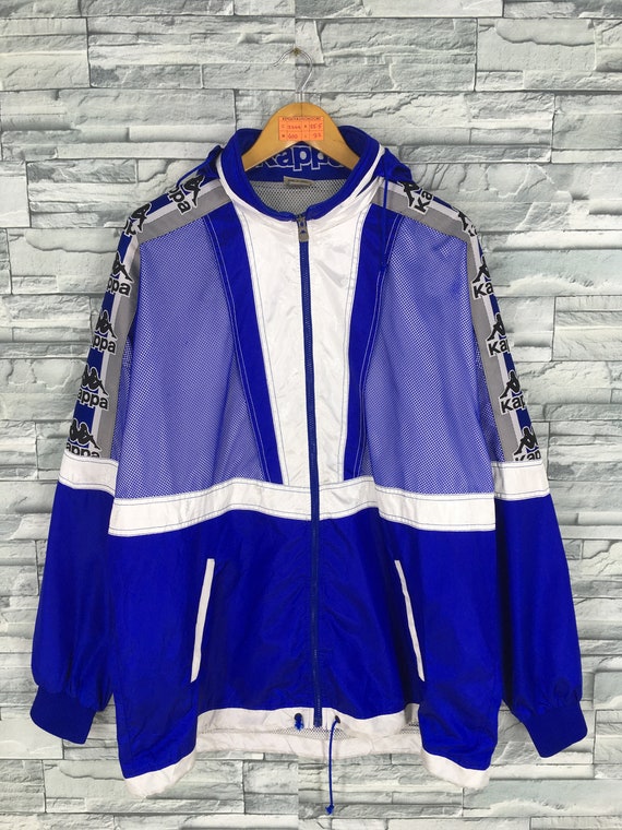kappa blue windbreaker