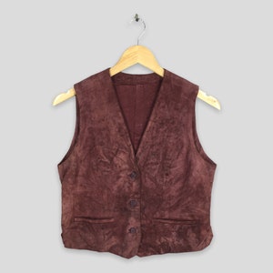 Vintage Nazareno Gabrielli Velvet Vest Jacket Burgundy Medium 1990&#39;s Gabrielli Italian Designer Casual Vest Red Coat Sleeveless Size M