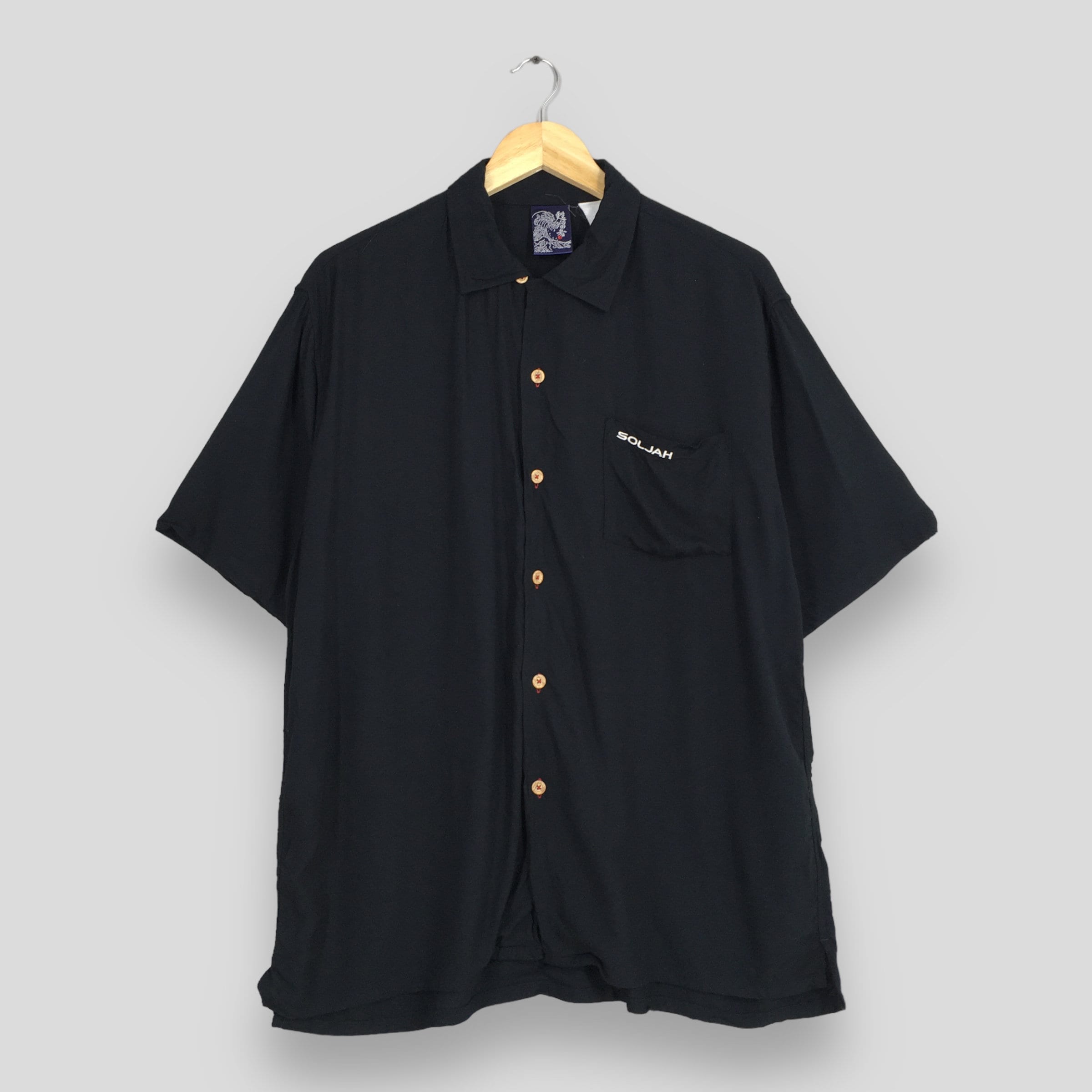1950s 60s Black Rayon Shirt - Etsy
