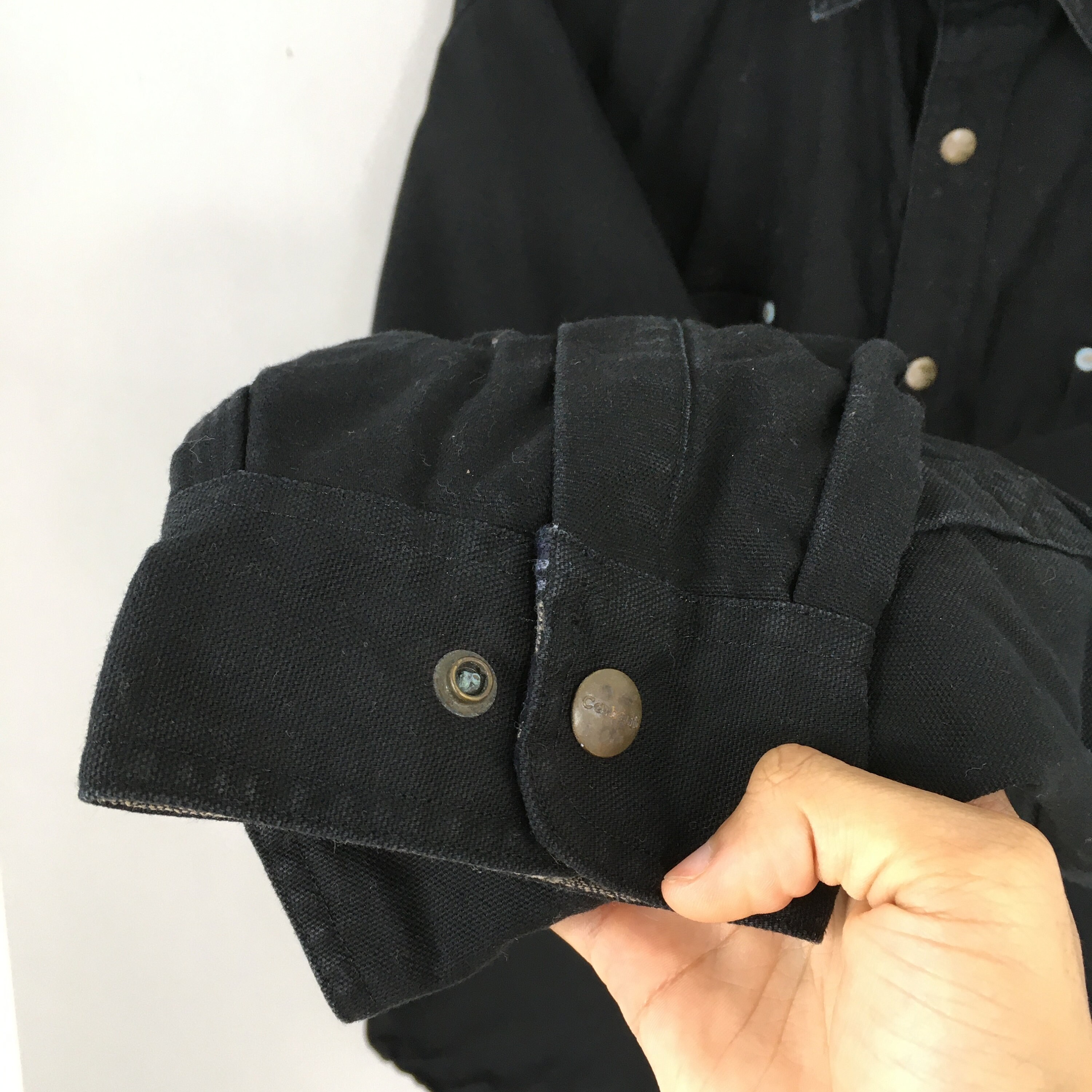 Vintage Carhartt Workwear Chore Jacket Black Xlarge 1990