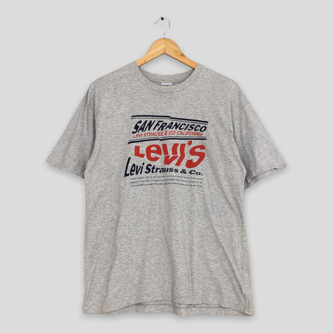 LEVIS ビンテージTshirt USA製 Vintage 90's Levis San Francisco Tshirt Large Levis Usa Union Made