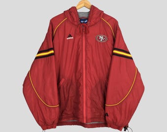 Reebok San Francisco 49ers ジャケット Vintage NFL Pro Line Reebok 49ers Black & Red Jacket Size