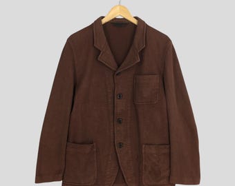 【COMME des GARÇONS HOMME】 1990s Jacket 1990s Comme des Garcons Homme Wool Charcoal Grey Checkered