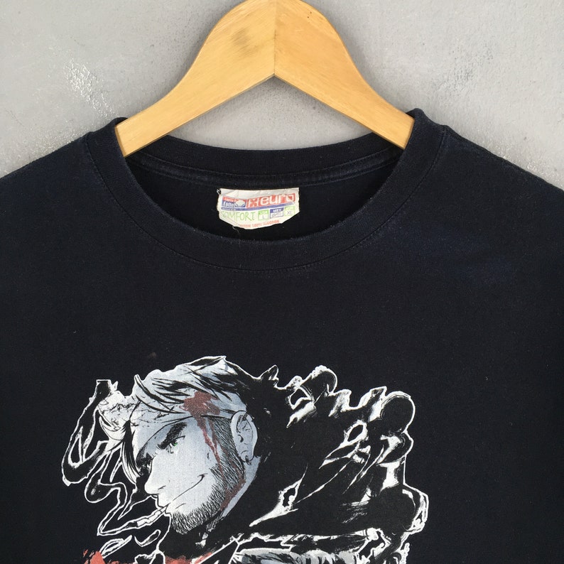 Vintage Berserk Japanese Warrior Manga T-shirt Stor 2000-tal Kentaro Miura Cospa Tigerlion Moikana Anime Japan Fantasy Sci Fi-tröjor storlek L bild 2