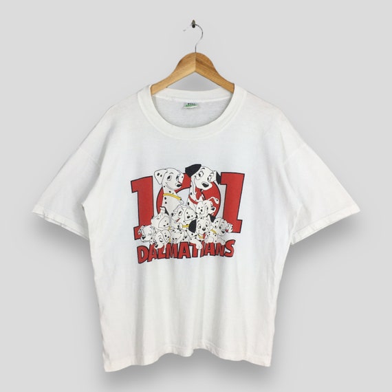 Vintage 90's 101 Dalmatians Dog White Cartoon T Shirt Medium Vintage 90's 101 Dalmatians Dog White Cartoon T Shirt Medium