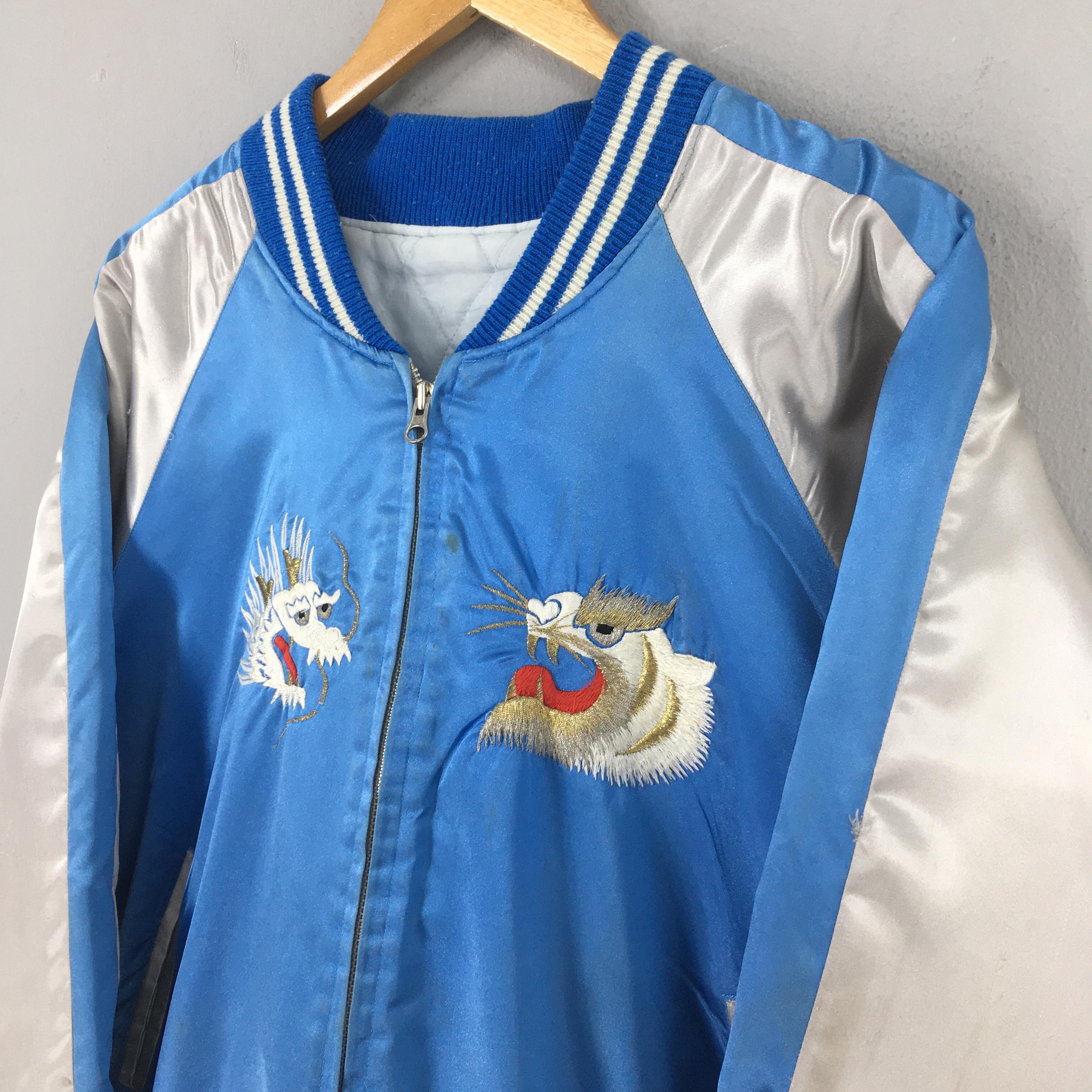 Vintage Sukajan Yokosuka Dragon Souvenir Jacket Xlarge 1980s