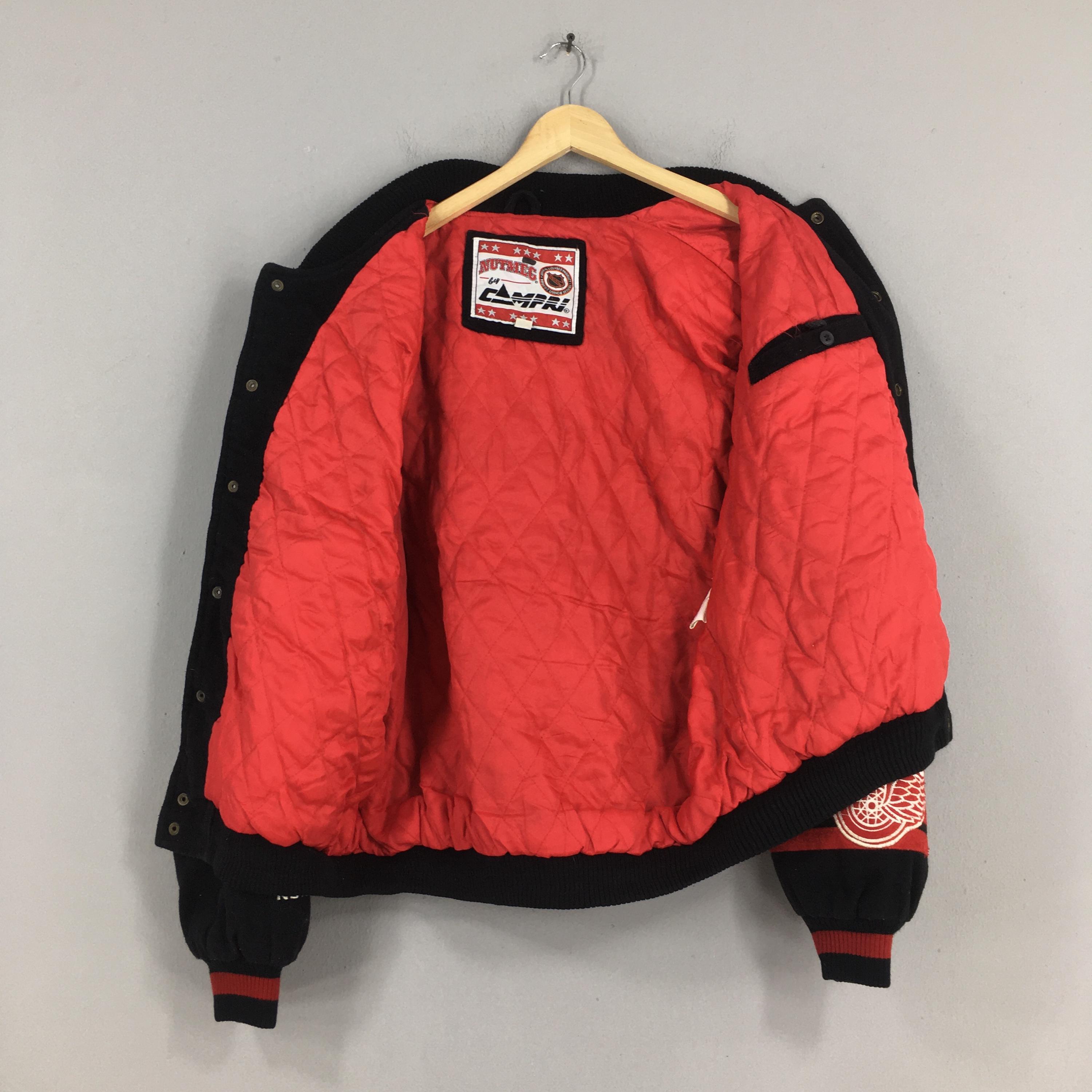 Vintage 90s Detroit Red Wings NHL Varsity Jacket Large Detroit Red 