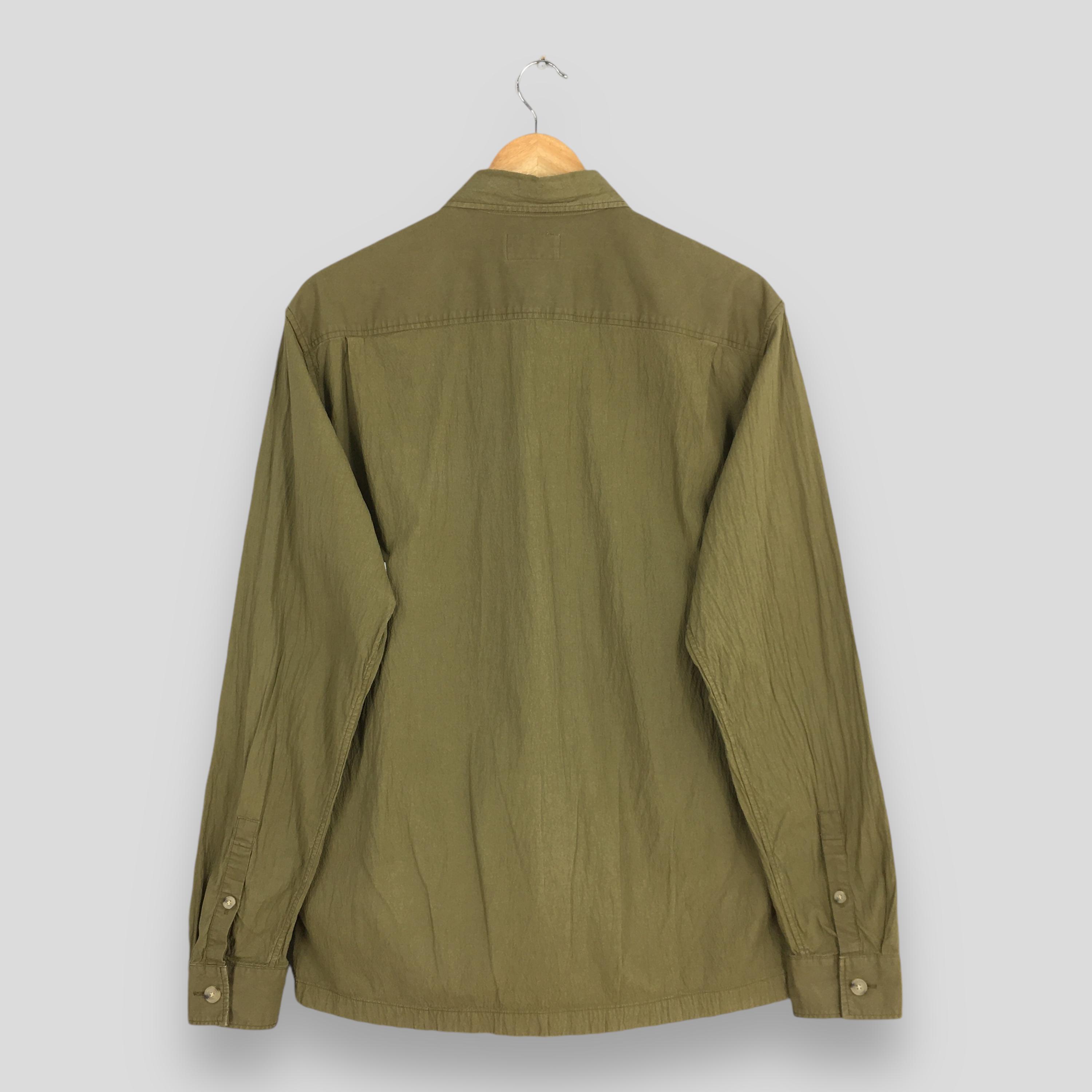 Vintage Acne Studios Olive Green Pleated Shirt Medium Acne Studios