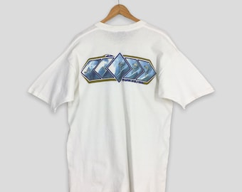 Vintage 90&#39;s Quiksilver Boardriding Surf White T shirt XLarge Quiksilver Hawaii Surfboarding Tees Aloha Quiksilver Surfer Shirt Size XL