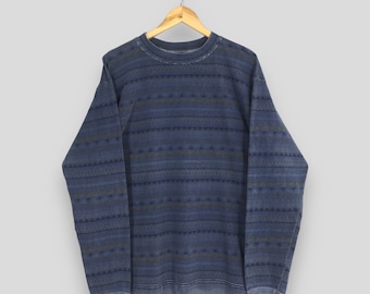 Vintage Gramicci Blue Stripes T shirt Medium 90's Gramicci Striped Outdoor Shirt Hiking Outfit Japanese Brand Streetwear Longsleeve Tee M