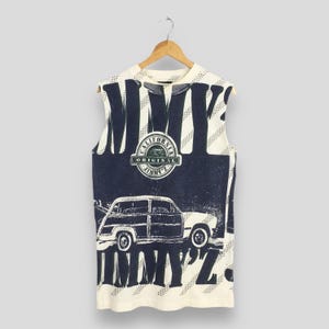 Vintage 80&#39;s Jimmy&#39;z California Sleeveless Tshirt Medium Jimmy&#39;z Standard California Printed Shirt Jimmyz Skate Surf Skateboard Tees Size M