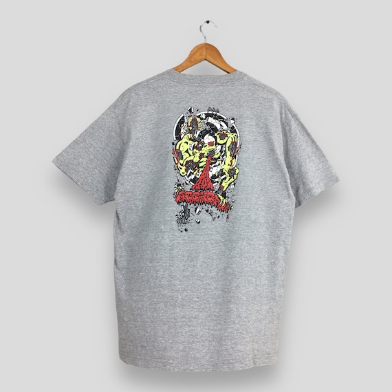 90s メキシカンブート　マーティンロペス　シンプソンズ　tシャツ Vintage 90's Rob Roskopp Pushead Design Gray T Shirt Medium Rob