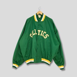 Vintage 90's Boston Celtics NBA Varsity Satin Jacket - Etsy