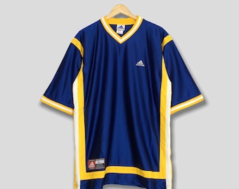 Adidas Vintage Soccer Jersey 1970s | Yellow and Blue