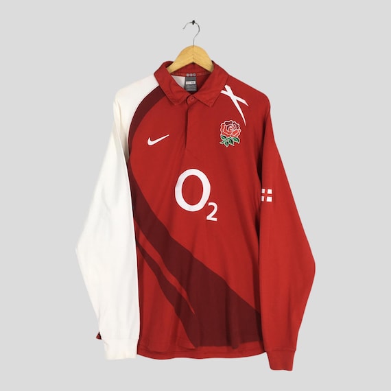 ヴィンテージ Nike O2 イングランド ラグビー ジャージ ポロ ラグビー